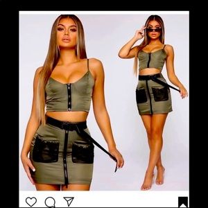 Fashion nova skirt set